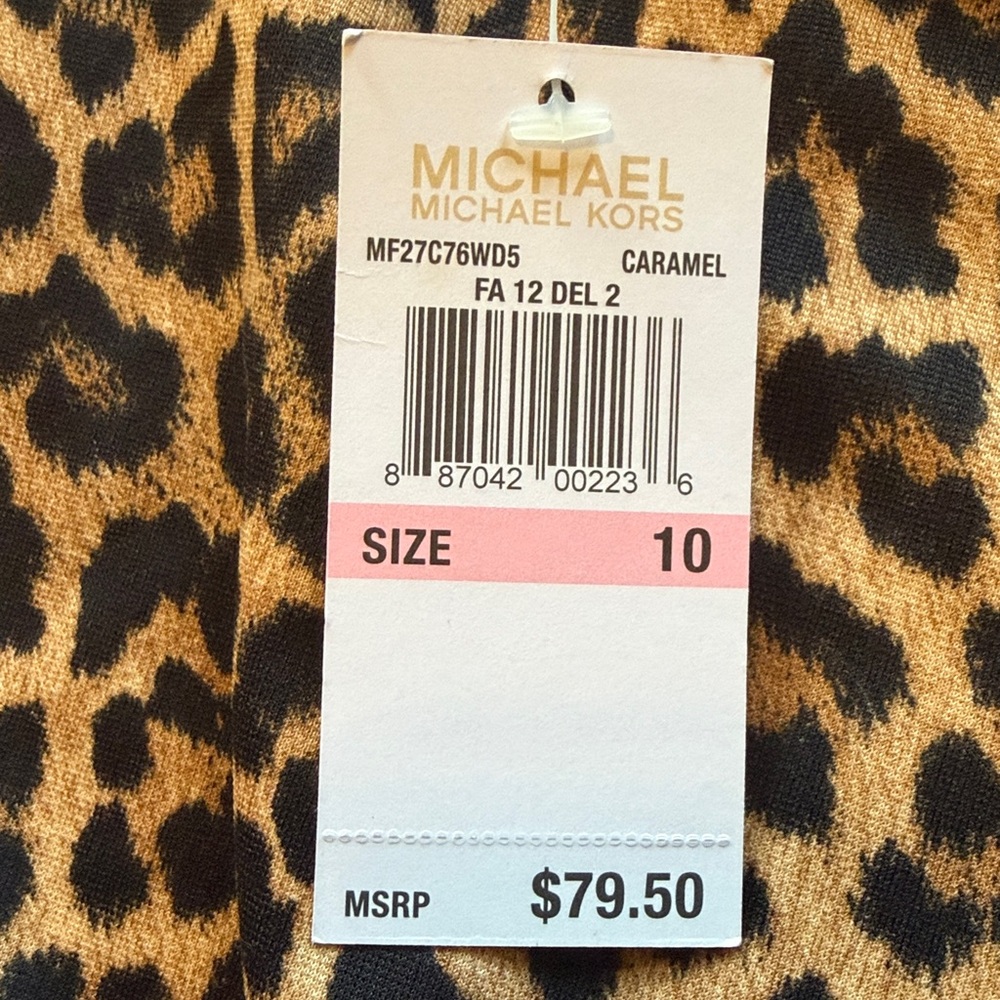 NWT Michael Kors Cheetah Print Skirt - Picture 8 of 9